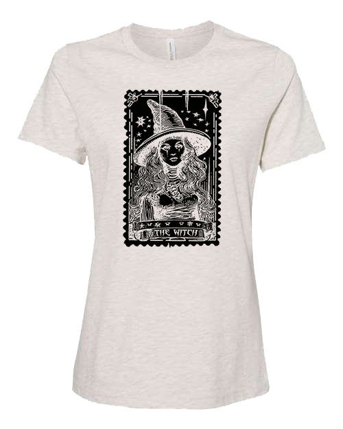 The Witch Tarot Card Shirt Printed on Soft Bella Canvas