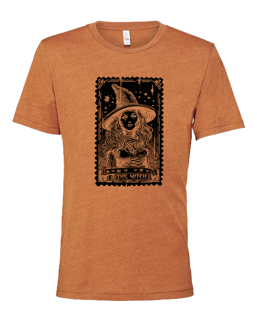 The Witch Tarot Card Shirt Printed on Soft Bella Canvas