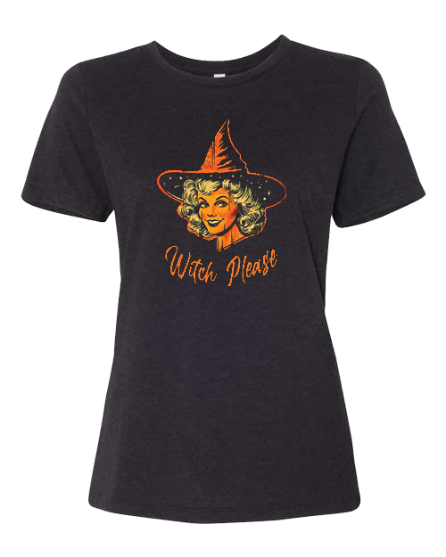 Witch Please! Halloween Shirt printed on Soft Bella Canvas T